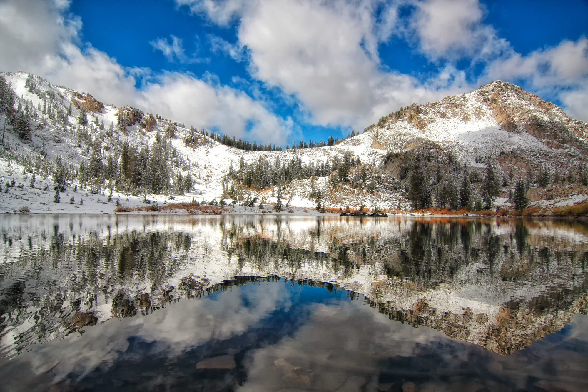 Lake In Winter Utah