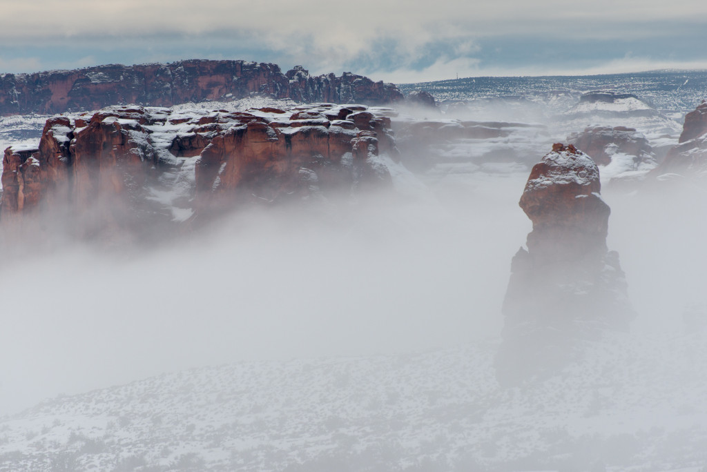Winter Arches National Park Moab Utah
